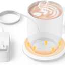 Charging Coaster 2 Compatible with Temperature Control Smart Mug 2 and 1 - Mug Power Cord - Charger Dock Base for Wireless Warmer Cup Accessories - White