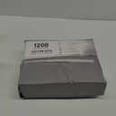 Linen Closet Luxury Cotton 1200 Thread Count Hotel Luxury 4-Piece Sheet Set, Full, Light Gray