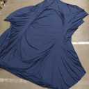 Mattress Protector Navy Blue Color, Size 108"x82"