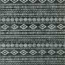 Lahome Machine Washable Non-Slip Rug 6x9 - Ultra-Thin Stain Resistant Boho Moroccan Black Area Rugs Soft Low-Pile Distressed Geometric Tribal Print Carpet for Living Room Bedroom Dining Room