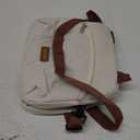 Insulated Lunch Bag For Women, Men Waterproof Cooler Bag Lunch Box For Women Portable Reusable Two-Tone,With Adjustable Straps Can Be Used For Work,White and Brown