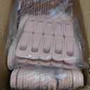Tonswachic Baby Velvet Hangers 50 Pack - 11 Inch Non Slip Felt Kids Hanger for Infant Clothes - Ultra Thin Baby Felt Hangers for Toddler Kids' Closet with 10 Hanger Clips - Pink