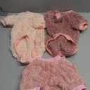 Dog Sweater, 3 Pack Dog Sweaters for Small Dogs or Cats, Girl or Boy, Warm Dog Clothes Shirt Coat for Winter Christmas (Peach, Dark Pink, Light Purple, X-Small)