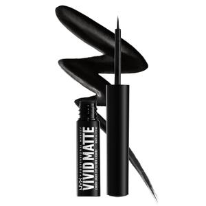 NYX PROFESSIONAL MAKEUP Vivid Matte Liquid Liner, Smear-Resistant Eyeliner with Precise Tip - Black (0.06 Fl Oz (Pack of 1))