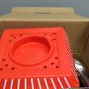 Popcorn Machine, Hot Air Popcorn Maker Kit Gift Box, Portable Home Popcorn Popper Machine, 10-Cup,Oil-Free,Retro Style,Compact and Cute (Red/White)