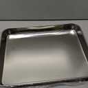 QWORK Stainless Steel Instrument Tray, Utility Tray Tool Organizer Trays for Lab Instruments,12 3/16 x 9 7/16 x 1 5/16 inch, 2 Pack