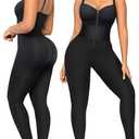SHAPELLX One Piece Jumpsuits for Women Tummy Control Outfit Workout Bodysuit Yoga Romper Shapewear Full Length Playsuit XL