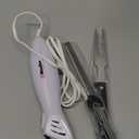Mueller Ultra-Carver Electric Knife for Carving Meats, Poultry, Bread, Crafting Foam. Stainless Steel Blades, Powerful Motor, Ergonomic Handle, One-Touch On/Off Button, Serving Fork Included, White