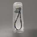 Beaded Phone Lanyard for Women Natural Stone Phone Wrist Strap Handmade Smartphone Wristlet Strap Beaded Wrist Chain (Blue)