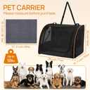 Dog Car Seat, Enclosed Carrier for Pets Travel Safety Dog Crate Soft-Sided Covered Car Kennel Carrier for Backseat for Medium Dogs