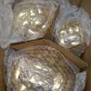 Wenqik 3 Pcs Gold Knot Decor, Link Coffee Table Bookshelf Decor Accents, Ceramic Decorative Objects, Modern Home Aesthetic Minimalist Book Shelf Decoration,3 Sizes