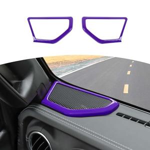 RT-TCZ for Jeep JL A Pillar Speaker Trim Cover Purple for Jeep Wrangler JL JLU 2018+ for Gladiator JT 2020+ ABS Interior Accessories 2pcs