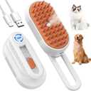 Cat Steam Brush for Shedding, 4 in 1 Brushs with Foldable Handle, Steam Brushs for Cats, Spritz Defur Comb for Cats, Water Brush for Cat, Pet Spray Hair Removal Comb