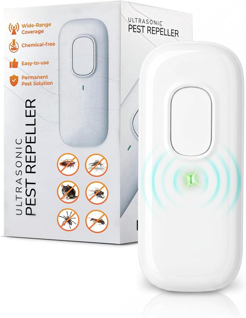 Pest Defence Ultrasonic Pest Repeller, Bye Critter Ultrasonic Pest Repeller Plug-in Mouse Repellent for Home  Repels Mice, Spiders, Rodents, Cockroaches, and Ants  Eco-Friendly, Chemical-Free