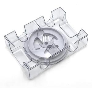 Dual Deck Revolving Card Holder - 360 Degree Playing Card Holder for Kids Playing Card Accessories Poker Card Deck Holder Poker Table Accessories - Acrylic Playing Card Holder for Playing Card Games