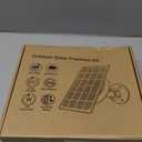FUTUREZEN 10W Solar Panel for Security Camera, Trail Camera, Type-C Device, Solar Charger with USB-C, Micro USB & DC 5.5x2.1mm Port, IP66 Waterproof, Adjustable Mount, 7.2FT Cable