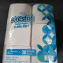 Amazon Brand - Presto! 2-Ply Ultra-Soft Toilet Paper, Septic-Safe, 24 Family Mega Rolls = 120 Regular Rolls, 308 Sheets, Unscented, Pack of 4