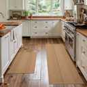 MatEssenz Kitchen Mats for Floor, 20"x30"+20"x59" Kitchen Rugs, Machine Washable Mats Boho Style, Absorbent Runner Rugs for Kitchen, Non-Slip, Durable, Easy Clean, Everyday Use