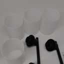 4-Light Bathroom Light Fixtures, Black Modern Vanity Lights with Milky White Frosted Glass Shades, Bathroom Wall Lamp for Mirror Kitchen Living Room