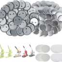 200 Set 2.25 inch Button Maker Kit, 58mm Supplies, Includes Metal Pin Back Cover, Shells, Blank Paper & Film