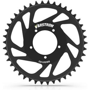 Chainring for BAFANG Mid Motor:36T 42T Sprocket for BBS02B BBS01B Mid Drive Kit, Black Aluminum Alloy Chain Wheel for BAFANG 250W/500W/750W Electric Bike Conversion Kits