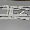 Hongtamoya Adjustable Over The Door Organizer, Hanging Door Storage with PVC Pocket and 4 Metal Baskets Wall Mount, Closet Door Organizer Behind Door Rack for Bathroom Bedroom Closet, White