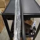 Ivilon Drapery Window Curtain Rod - End Cap Style Design 1 Inch Pole. 72 to 144 Inch Color Black