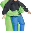 Morph Kids Inflatable Alien Costume, Blow Up Alien Outfit for Children, Abducted by Aliens Dress Up Costume, One Size
