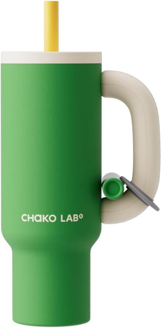 CHaKOLAB BaWangCup insulated water bottle drinkware greenwhite tumbler 1000ml