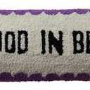 Creative Co-Op Cotton Tufted Lumbar Pillow “Good in Bed”, Multicolor, 28 x 12 inches