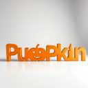 4 x Pumpkin Signs TableTop Decor Wooden Blocks Halloween Decorations for Home Wooden Pumpkins Block for Thanksgiving Decor Fall Decoration Pumpkin Letter Block Tabletop Decors for Home Office Indoor Party (Pumpkin)