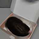 S-noilite Hair Toppers for Women Real Human Hair, 100% Real Human Hair Toppers with Bangs for Women with Thin Hair,2.25"*6" Lace Silk Base 10 inch Dark Brown