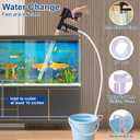 Fish Tank Cleaner Kit, Gravel Vacuum for Aquarium, Fish Tank Aquarium Vacuum Gravel Cleaner, Aquarium Siphon with Magnetic Fish Tank Glass Cleaner, Aquarium Cleaning Tools Water Changer