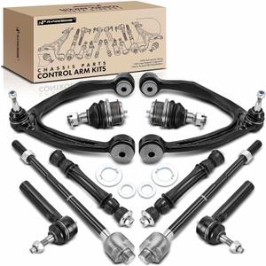 A-Premium 10Pcs Front Suspension Kit, Upper Control Arm, Lower Ball Joint, Sway Bar Link, Inner Outer Tie Rod End, Compatible with Chevy Silverado 1500 Suburban & GMC Sierra Yukon & Cadillac Escalade