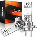 SEALIGHT H7 Bulbs 36000LM Ultra-Bright S6 H7 Dual Bulbs No Adapter Required No Cordless, 6500K White Light, 60000+Long Lifespan, 1:1 Design Plug-N-Play, Marker Light Assemblies, Pack of 2