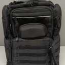 TIDEWE Tactical Range Backpack with Removable Divider, Handgun Backpack with 4 Pistol Case, Range Bag with Hard Glasses Case