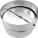 6 Inch Draft Blocker Backdraft Damper Duct Draft Stopper, One-Way Airflow Ducting Insert Backflow Preventer Inline Fan Vent Deflector for 6 Inch Duct Dryer Vent Hose(1Pcs)