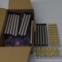 DenicMic Halloween Solar Lights Outdoor 15 Pack Purple LED Waterproof Yard Garden Patio Backyard Pathway Walkway Landscape Lawn Outside Halloween Decorations Outdoor