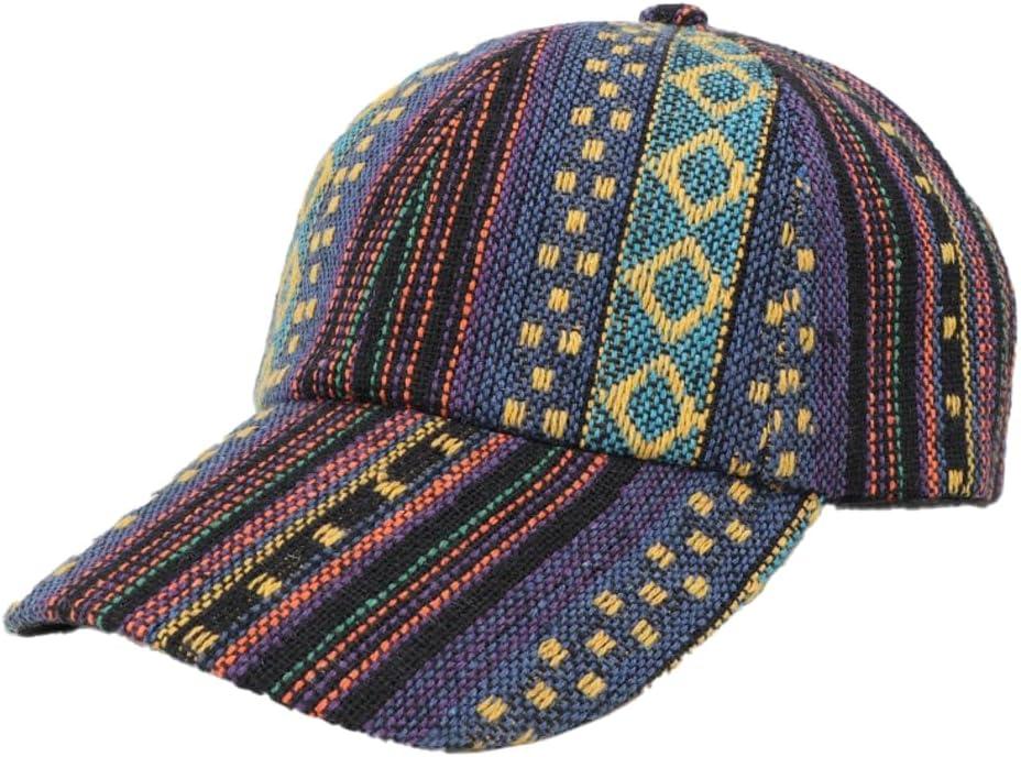 Boho Baseball Cap for Men Women Vintage Golf Dad Hat Adjustable Low Profile Cotton Hat Sun Protection Visor Cap Outdoor