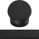 Ergonomic Mouse Pad Wrist Support Set, Memory Foam Keyboard Wrist Rest Set, Ergonomic Keyboard Pad, Non-Slip Base MousepadBlack Set (9L x 10.6W inches)