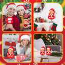 17 cm Christmas Doll Clothes with Seat, Cute and Functional Xmas Outfit with Accessories for Doll Fans and Collectors, Christmas Car Desk Office Decor(Red,Santa Claus)