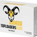 Elite 100% UV Ultra Clear Seamless Toploaders for 35pt Standard Cards - 3" x 4" Rigid Card Holders (100 Toploaders)