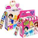 2 Pack Princess Stickers, Kids Stickerin 20 Designs, 400 Pcs Self Adhesive Label Roll Stickers Laptop, Water Bottle, Phone, Cute Animal Stickers for Kids Teens