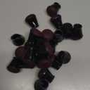 24 Pcs Chair Leg Floor Protectors, Black Silicone Chair Leg Protectors Caps Covers for Hardwood Floors, Furniture Pads Sliders with Wrapped Felt Bottom Small (Fit:0.5"-0.75")