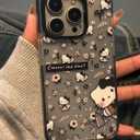 for iPhone 12, for iPhone 12 Pro Case, Cute Kawaii Cartoon Cat Kitty Phone Case for Women Girls Men, Clear Soft Silicone Shockproof Phone Case