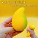 Gold Mango Squishy, Fast Rebound Fidget Stress Relief Realistic Fruit Squeeze Toy, Anxiety Sensory Stress Squishy Hand Toys, Soft Simulation Fruit Stress Relief Balls, Calming Adults Fidget Toys