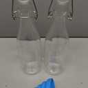 16 oz Flip Top Glass Bottle, 10 Pack Swing Top Glass Bottles, Clear Glass Beer Bottles for Home Brewing, Carbonated Drinks, Kombucha, Mead Kefir, Wine and Juice (500ML)