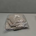 MIULEE Taupe Short Linen Curtains 45 Inch Length 2 Panels for Kitchen Bedroom Bathroom, Soft Thick Linen Textured Basement Window Drapes Semi Sheer Light Filtering Back Tab Burlap Look Decor