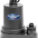 Superior Pump 91570 3300GPH Thermoplastic Submersible Utility Pump with 10-Foot Cord, 1/2 HP