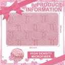 Lyrow Bow Bath Mat for Bathroom, 20"x32" Cute Preppy 3D Bow Rugs Extra Soft and Absorbent Microfiber Bath Rug, Non-Slip TPR Back, Washable Plush Shaggy Rugs for Floor Shower Bedroom Sink(Pink)